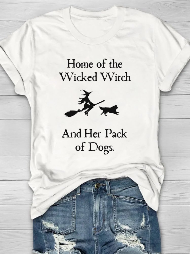 Casual Halloween Loose Cotton T-Shirt