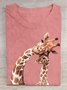 giraffe Casual Cotton T-Shirt