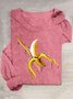 Abstract Cotton-Blend Crew Neck Casual T-Shirt