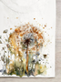 Cotton Casual Dandelion Crew Neck T-Shirt