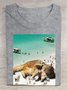 Cat Cotton Casual T-Shirt