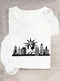 Casual Scenery Crew Neck T-Shirt