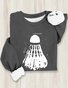 Badminton Printed Crew Neck Sweatshirt