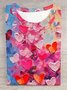 Pop Art Print Casual Loose Jersey T-Shirt