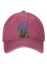 Floral pure cotton baseball cap