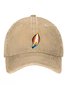 Abstract match printed baseball cap