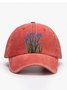 Floral pure cotton baseball cap