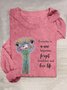 Loose Crew Neck Letter Pattern Casual T-Shirt