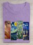 Casual Cotton Loose Pop Art Print T-Shirt