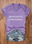 Women's Meet Them Where They Are… Dementia Alzheimer's Disease Awareness Printed V-neck T-shirt