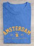 Cotton Amsterdam Netherlands Windmill T-Shirt