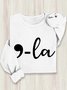 Comma-La Kamala For The People Cotton Sweatshirt