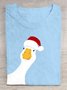 Casual Cotton Duck Loose T-Shirt