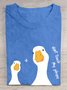 Casual Cotton Duck Loose T-Shirt