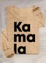 Comma-La Kamala For The People Cotton-Blend Casual T-Shirt