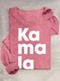 Comma-La Kamala For The People Cotton-Blend Casual T-Shirt