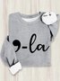 Comma-La Kamala For The People Cotton Sweatshirt