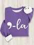 Comma-La Kamala For The People Cotton Sweatshirt