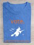 Cotton Halloween Women's Vote  T-Shirt
