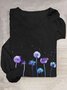 Casual Crew Neck Dandelion T-Shirt