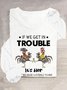 Turkey Text Letters Casual Loose T-Shirt