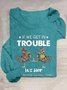 Turkey Text Letters Casual Loose T-Shirt