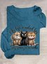 Cat Casual Cotton-Blend T-Shirt