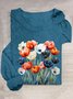 Loose Crew Neck Casual Cotton-Blend T-Shirt