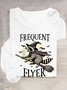 BROOMSTICK HALLOWEEN RACCOON T-Shirt