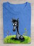 Donkey Casual Crew Neck Cotton T-Shirt