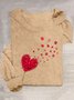 Heart/Cordate Loose Casual T-Shirt