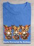 Casual Cotton Easily Distracted By Donkeys T-Shirt