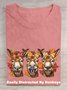 Casual Cotton Easily Distracted By Donkeys T-Shirt