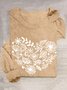 Casual Heart/Cordate Floral T-Shirt