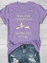 Casual Halloween Loose Cotton T-Shirt