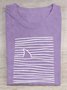Random Print Casual Loose T-Shirt