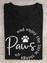 Cotton Paws And Enjoy The Little Things T-Shirt