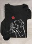 Dog Cotton-Blend Loose Casual T-Shirt