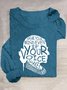 Women's Speak Your Mind Even Even If Your Voice Shakes Print T-Shirt