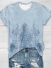 Ethnic pattern printed T-shirt