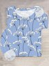 Casual Floral Jersey Loose T-Shirt