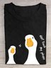 Casual Cotton Duck Loose T-Shirt