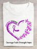 Cowage Faith Strength Hope Cotton T-Shirt