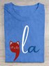 Retro Cat Comma La Cat Lover For President 2024  Cotton T-shirt