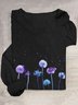 Casual Crew Neck Dandelion T-Shirt