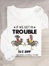 Turkey Text Letters Casual Loose T-Shirt