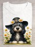 Small Daisy Dog Casual T-Shirt