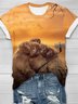 Loose Funny selfie of monkey Casual T-Shirt