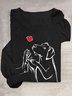 Dog Cotton-Blend Loose Casual T-Shirt