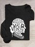 Women's Speak Your Mind Even Even If Your Voice Shakes Print T-Shirt